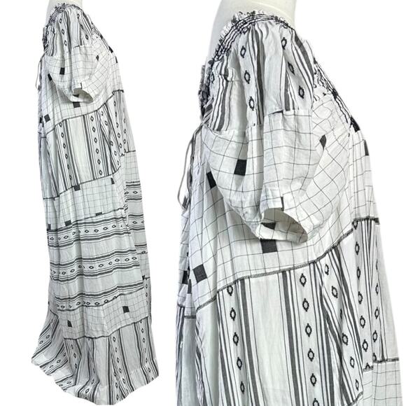 Free People Western Bohemian Jamie Embroidered Maxi Dress Size Large Ethereal - Picture 6 of 15